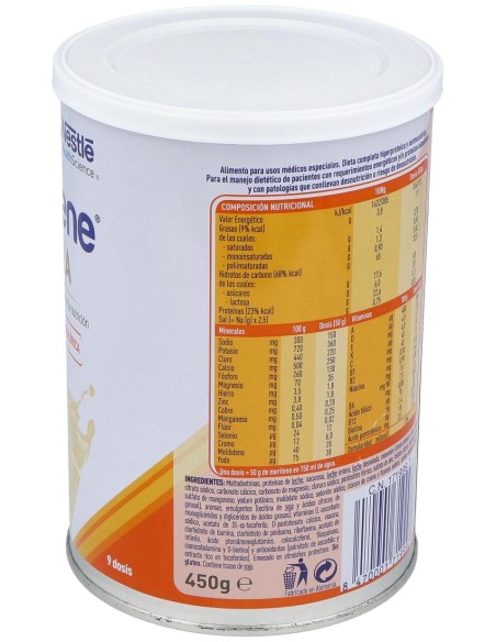 Meritene Extra Vainilla Bote 450Gr.