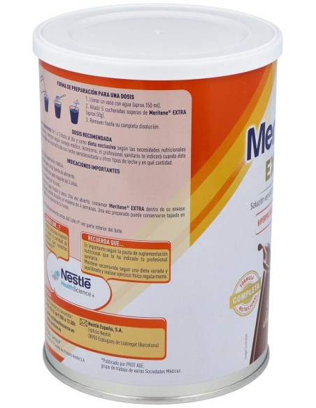 Meritene Extra Sabor Chocolate, 450 G