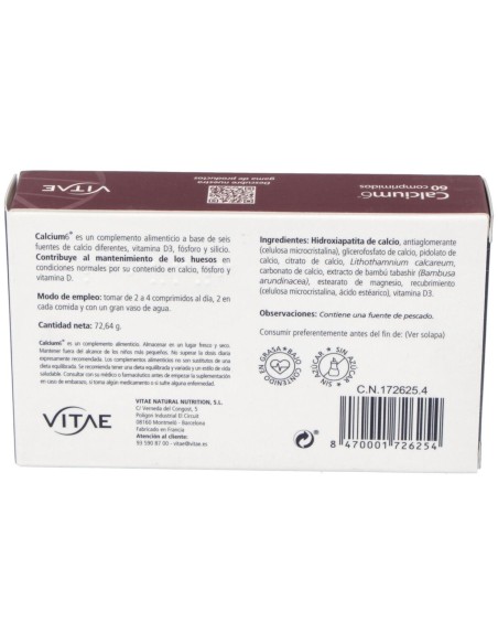 Vitae Calcium6 60Comp