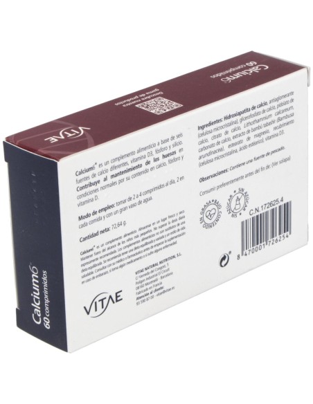 Vitae Calcium6 60Comp