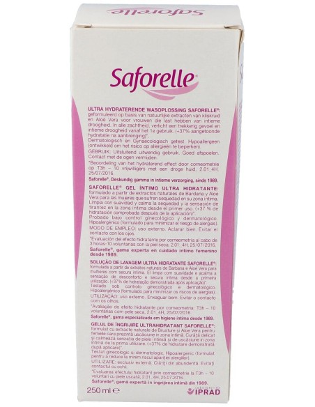 Saforelle Gel Ultrahidratante Uhd 250Ml.