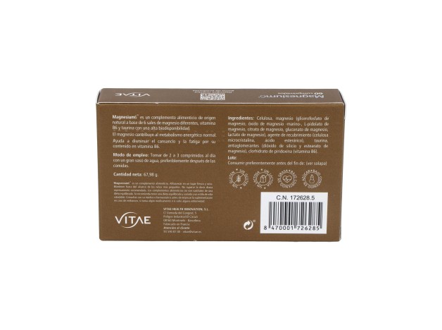 Vitae Magnesium6, 60 Comprimidos