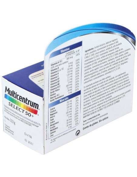 Multicentrum Select 50+, 90 Comprimidos