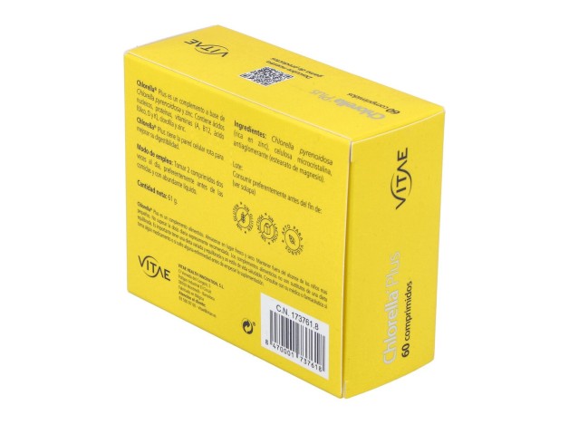 Vitae Chlorella Plus 1000Mg 60Comp