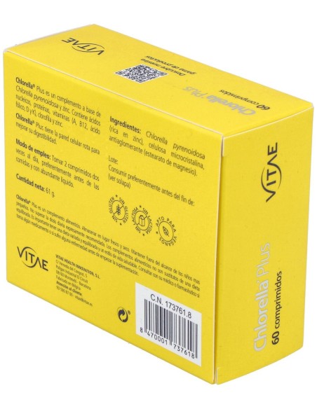 Vitae Chlorella Plus 1000Mg 60Comp