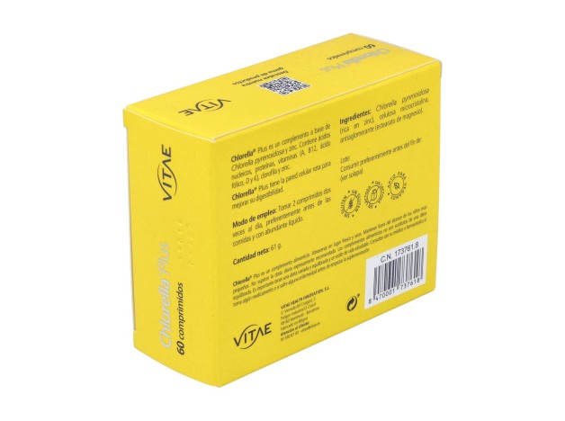 Vitae Chlorella Plus 1000Mg 60Comp