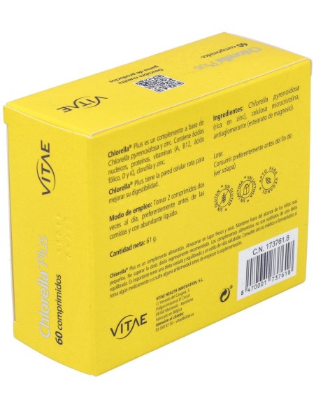 Vitae Chlorella Plus 1000Mg 60Comp
