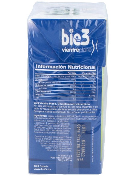 Bio3 Vientre Plano Bienestar Digestivo 24Uds