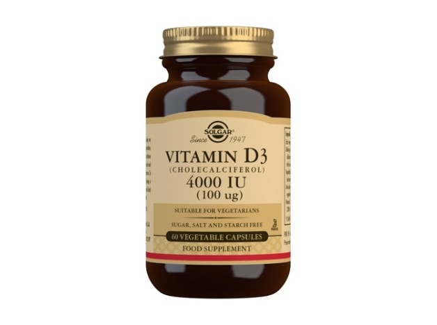 Solgar Vitamina D3 4000Ui 60 Cápsulas