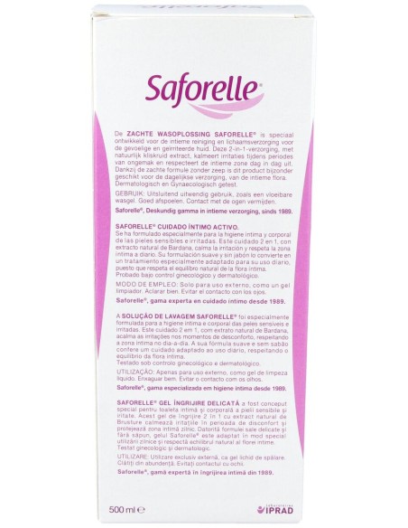 Saforelle Cuidado Íntimo Activo, 500 Ml