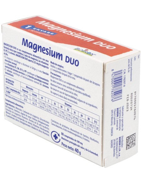 Boiron Magnesium Duo, 80 Comprimidos