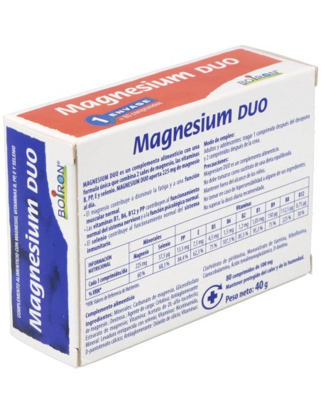 Boiron Magnesium Duo, 80 Comprimidos