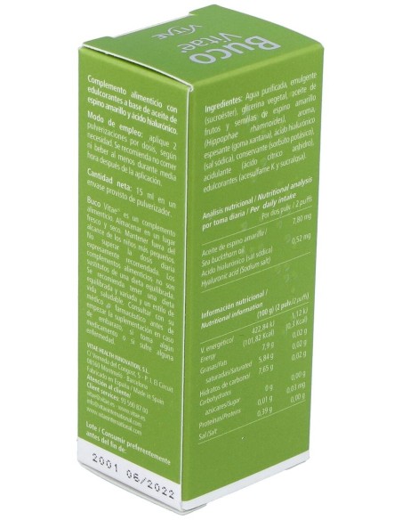 Buco Vitae Pulverizador 15Ml.