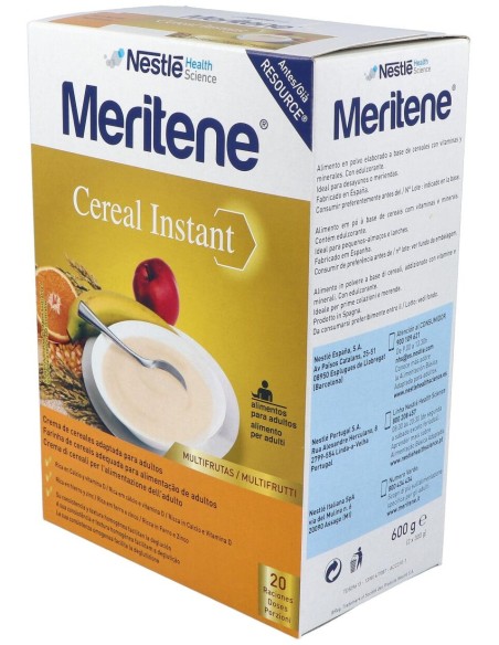Meritene Nutrición Reforzada Cereal Instant Multifrutas 600G