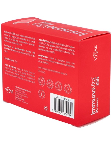 Vitae Inmunovita Kids, 30 Sobres