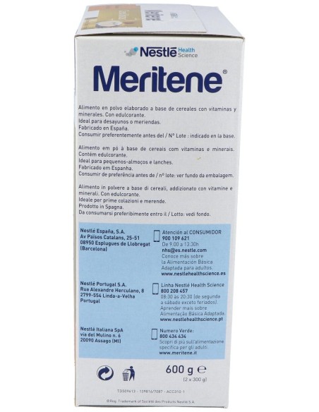 Meritene Nutrición Reforzada Cereal Instant Multifrutas 600G