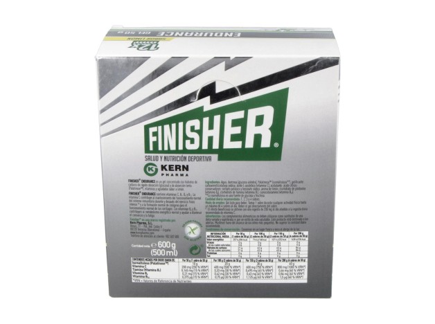 Finisher Endurance Gel Sabor Limón, 12 Uds