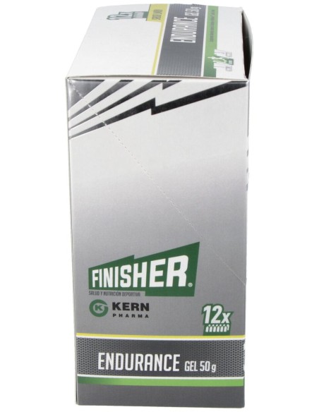 Finisher Endurance Gel Sabor Limón, 12 Uds
