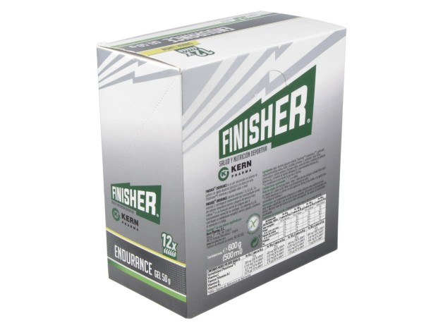 Finisher Endurance Gel Sabor Limón, 12 Uds