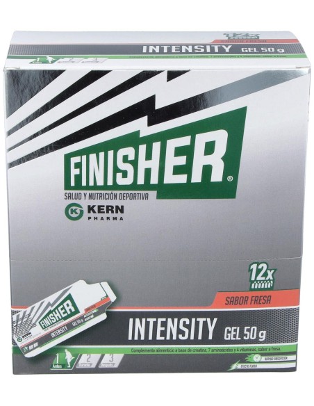Finisher® Intensity Gel Energético Sabor Fresa 12 Sobres De 50G