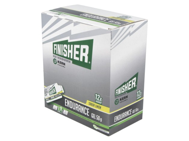 Finisher Endurance Gel Sabor Limón, 12 Uds