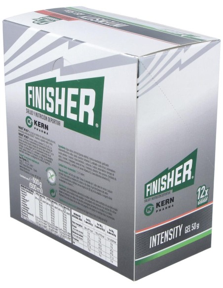 Finisher® Intensity Gel Energético Sabor Fresa 12 Sobres De 50G