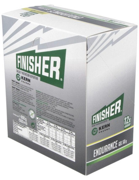 Finisher Endurance Gel Sabor Limón, 12 Uds
