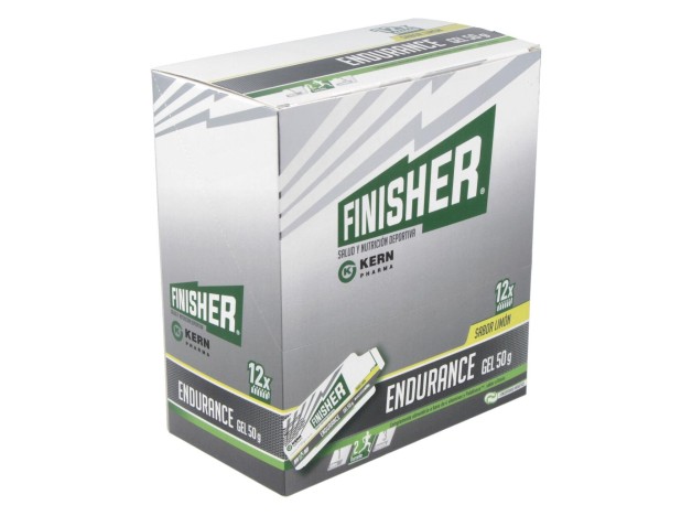 Finisher Endurance Gel Sabor Limón, 12 Uds