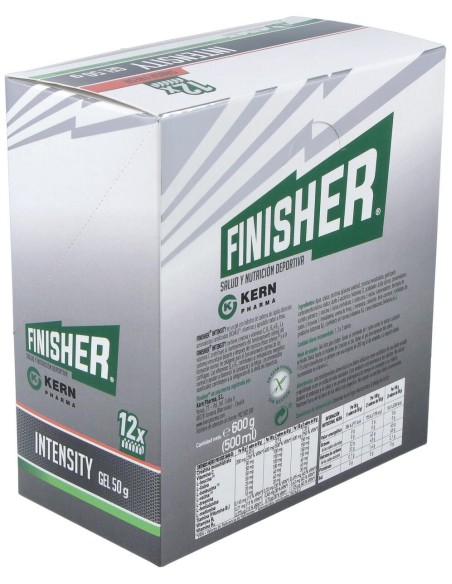 Finisher® Intensity Gel Energético Sabor Fresa 12 Sobres De 50G