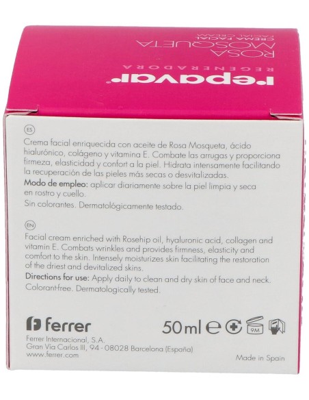 Repavar Crema Regeneradora Antiedad, 50 Ml
