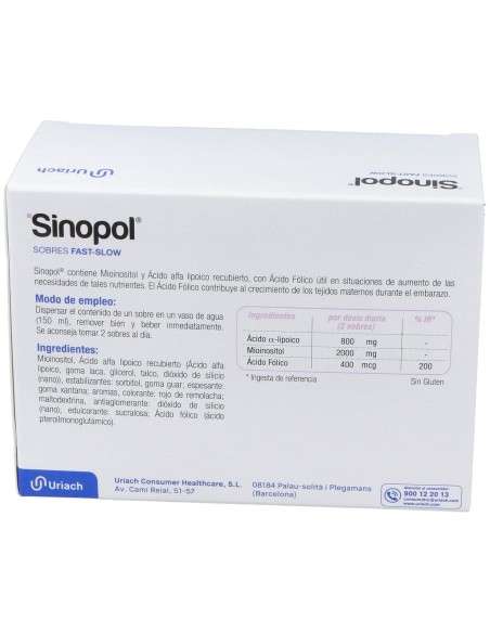 Sinopol Sobres Fast-Slow 30 U