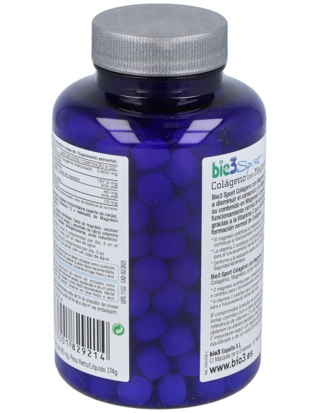 Bie3 Sport Colágeno Con Magnesio, 250 Comprimidos