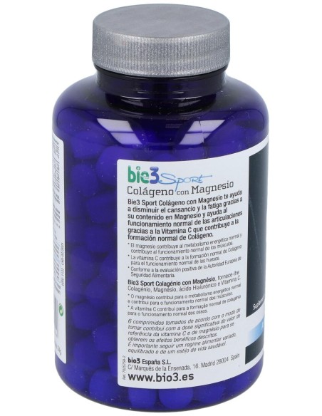 Bie3 Sport Colágeno Con Magnesio, 250 Comprimidos