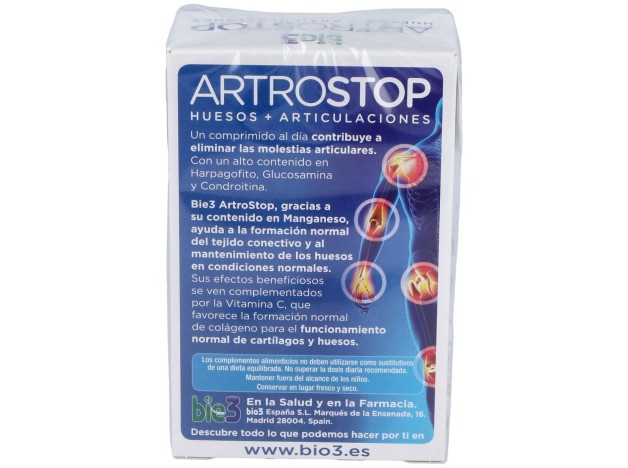Bio3 Artrostop Huesos Y Articulaciones 30Comp