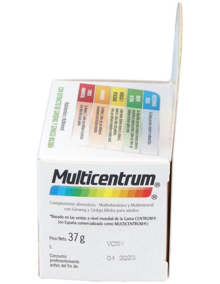 Multicentrum Plus Ginseng %26 Ginkgo, 30 Comprimidos