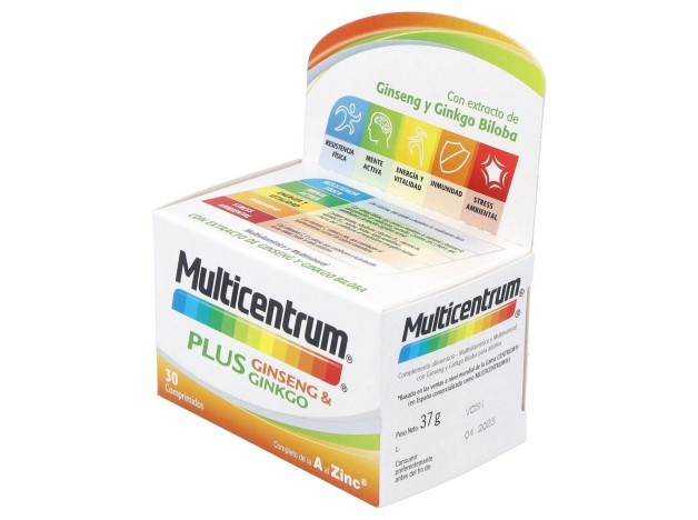 Multicentrum Plus Ginseng %26 Ginkgo, 30...