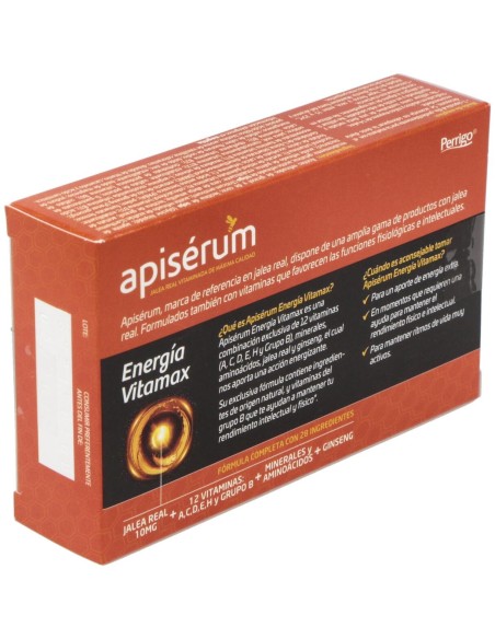 Apisérum Energía Vitamax Cápsulas, 30 Cápsulas