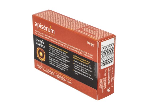 Apisérum Energía Vitamax Cápsulas, 30 Cápsulas