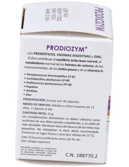 Heliosar Prodiozym 30Caps