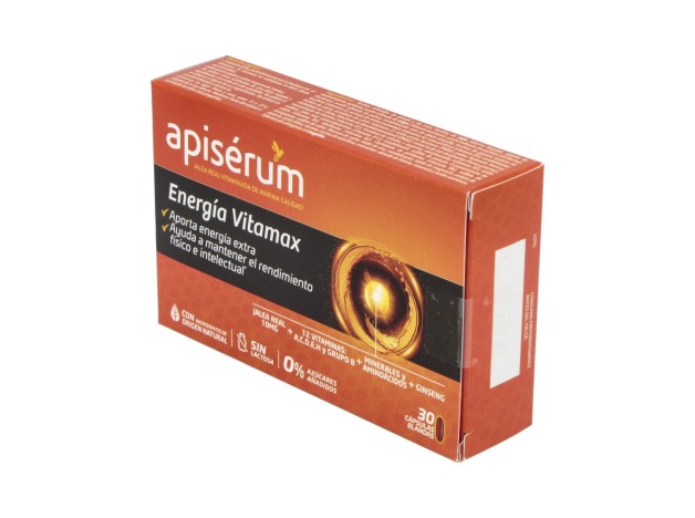 Apisérum Energía Vitamax Cápsulas, 30 Cápsulas