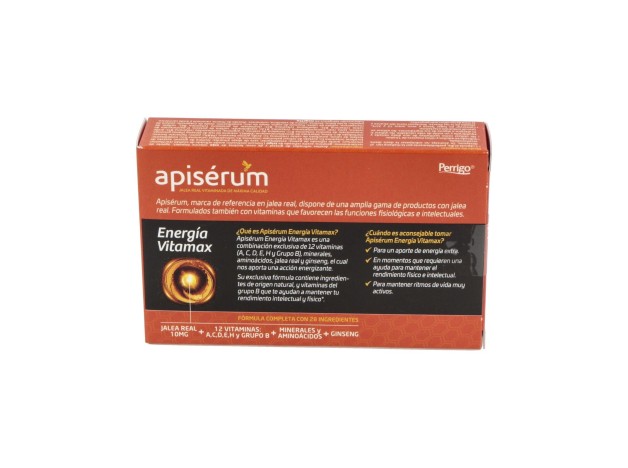 Apisérum Energía Vitamax Cápsulas, 30 Cápsulas