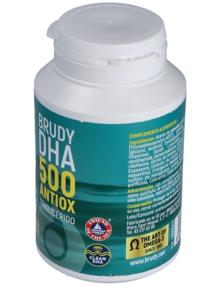 Brudy Dha 500Mg Antiox Triglicérido 90Caps