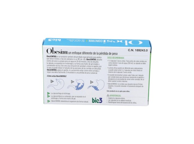 Bie3 Obesicontrol, 42 Cápsulas