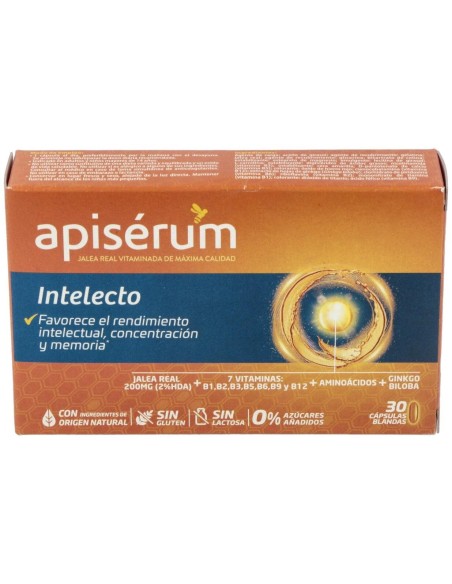 Apisérum Intelecto Cápsulas, 30 Cápsulas