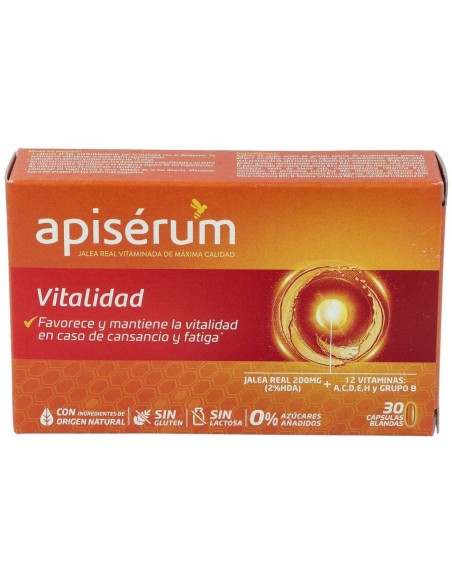 Apisérum Vitalidad, 30 Cápsulas