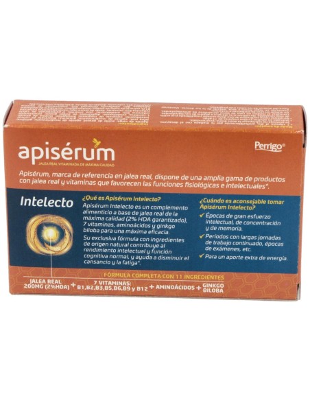 Apisérum Intelecto Cápsulas, 30 Cápsulas