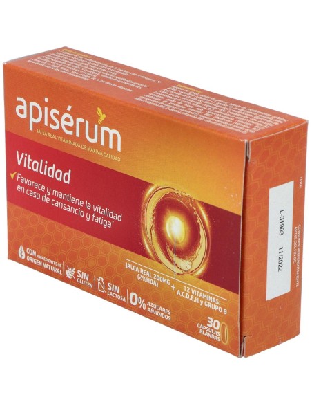 Apisérum Vitalidad, 30 Cápsulas