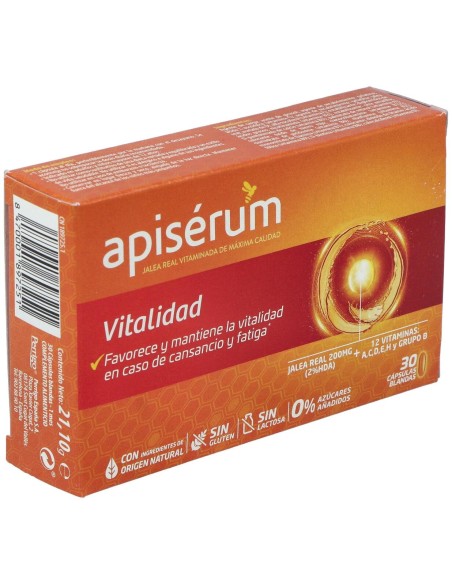 Apisérum Vitalidad, 30 Cápsulas