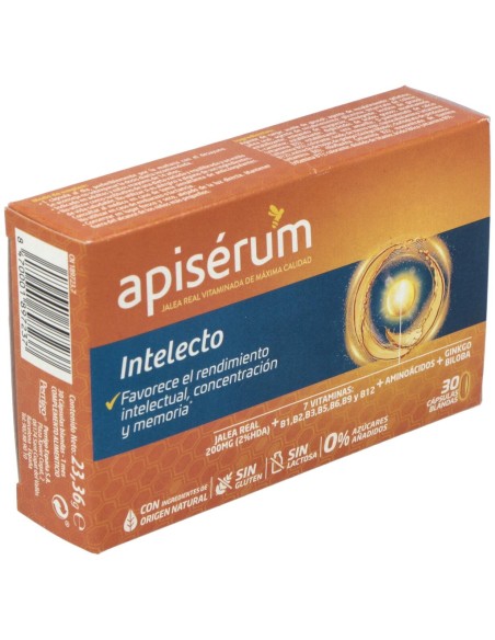 Apisérum Intelecto Cápsulas, 30 Cápsulas