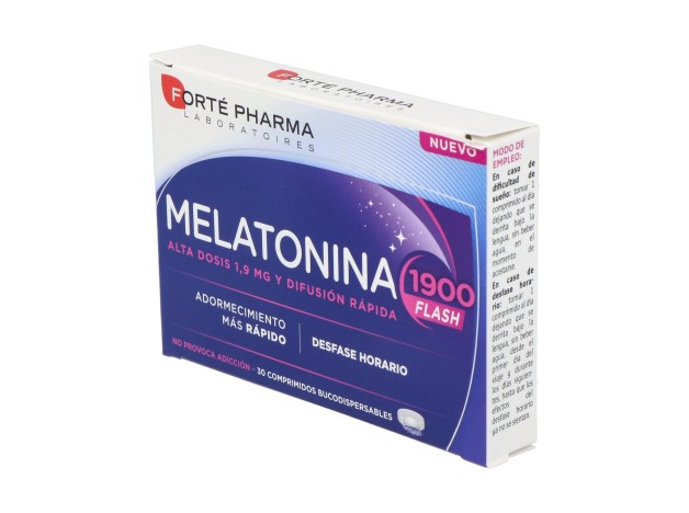 Melatonina 1900 Flash Adormecimiento Más Rápido...